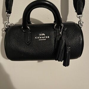 Black Coach duffle purse